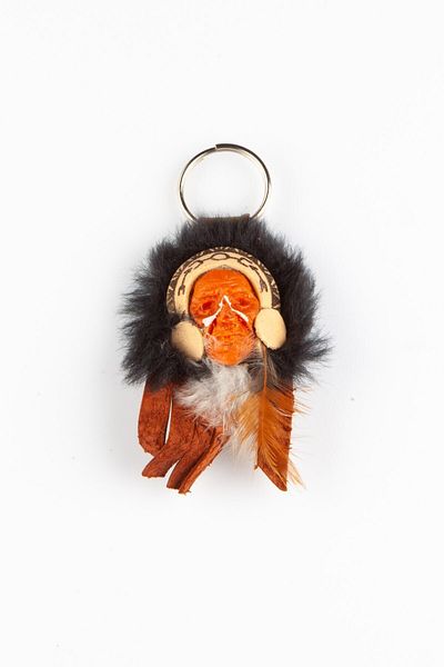 Dünyadan Hediyeler Native American Mask Big Chef Keychain No.1
