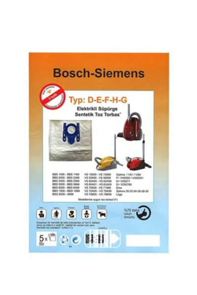Bosch Siemens Profilo Horizontal Vacuum Cleaner Bag (10 Pieces)