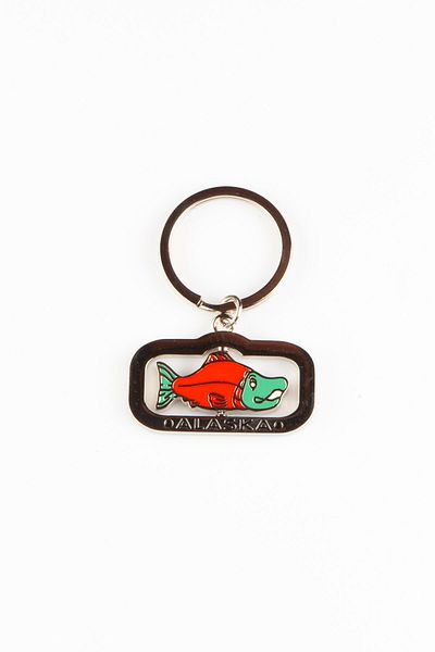 Dünyadan Hediyeler Alaska Salmon Fish Figure Keychain