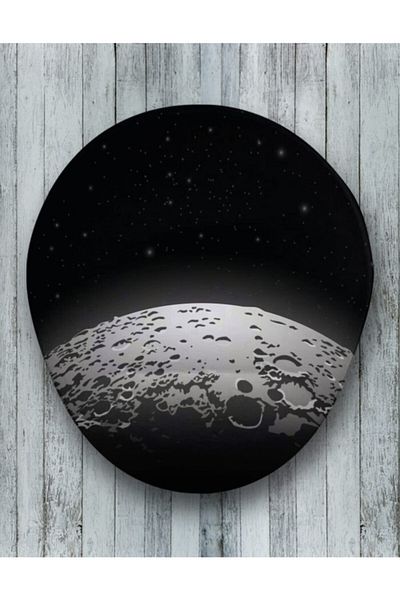 Onartem Fantastic Moon Oval Wrist Mouse Pad
