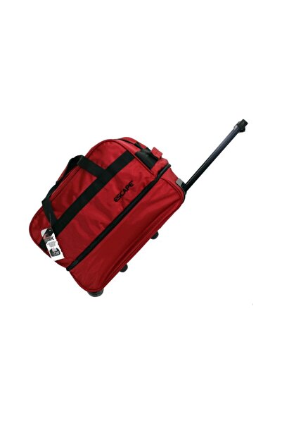 ESCAPE Unisex Kırmızı 2 Tekerlekli Körüklü Kabin Boy Seyahat Valizi