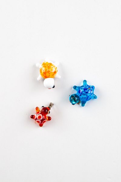 Dünyadan Hediyeler Murano Glass Turtle Pendant Mini