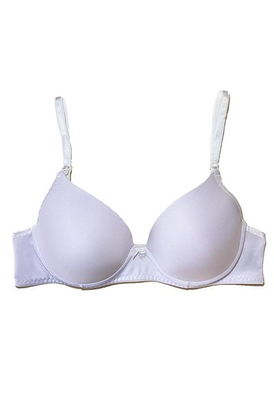 ECEM YILDIZ Women's White Underwire Unsupported Bra