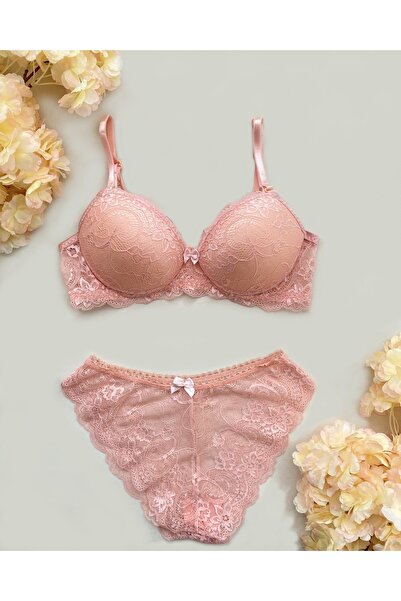 Betimoda Жіночий комплект без підкладки з мереживною обробкою