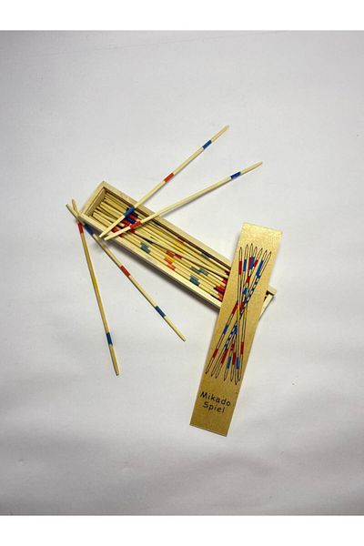 Mikado عصا التحكم باللون البيج وعصي الذكاء والمهارة