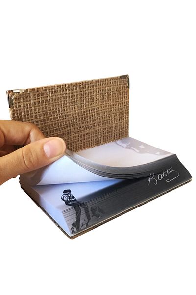 direkt-al Ataturk Notebook Memo Pad Handmade Thick Cover Special Angled Cut