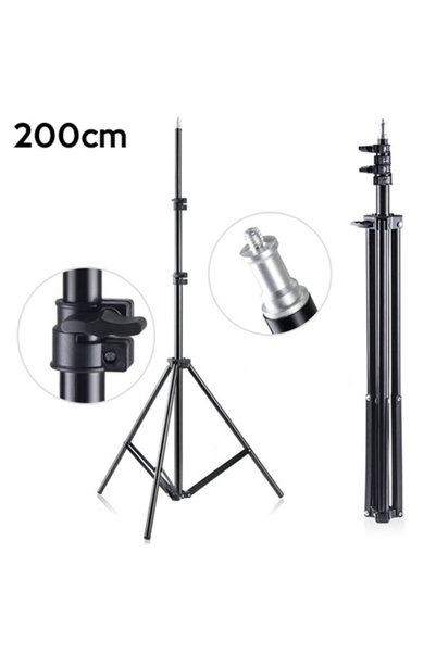 Marcador 2 Metre Işık Ayağı Light Stand+tripod Ayağı Stand