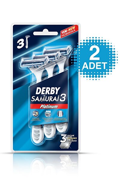 Derby Samurai Platinium 3 Bıçaklı 3' Lü Blister