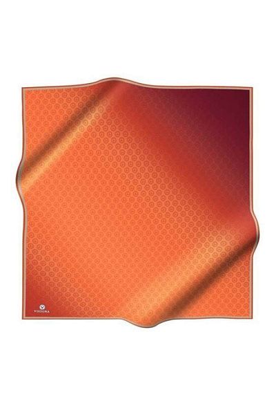 Vissona Γυναικείο Twill Μεταξωτό Κασκόλ Καφέ