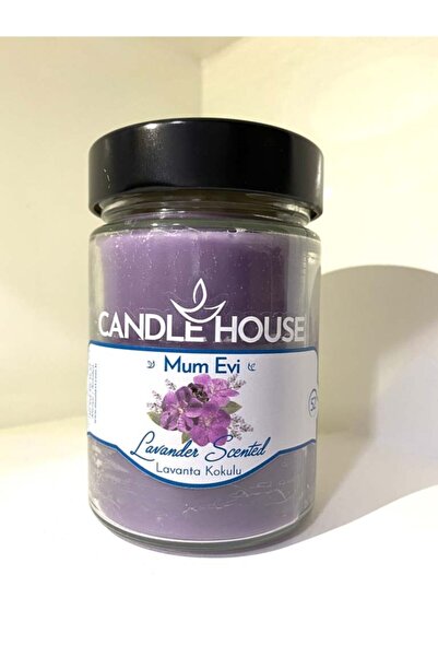 Lavanta Kokulu Kavanoz Mum 450gr