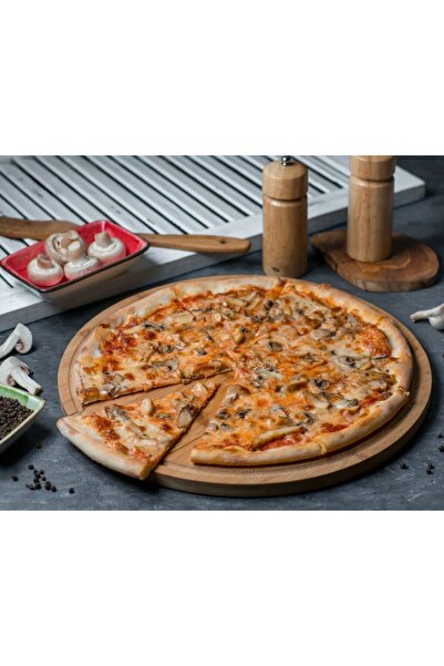 Akrüt لوح بيتزا لوح تقديم بامبو لوح بيتزا 32 سم