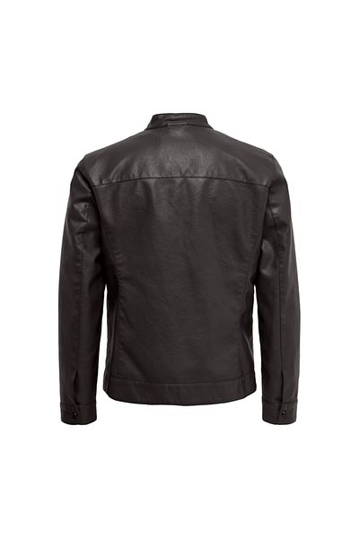 ONLY Men's Brown Jacket Mike Pu Racer (22012339-bc)