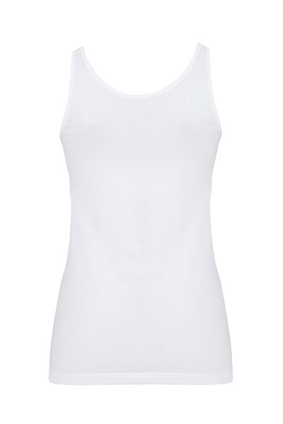 Şahin Women's Lycra Laced White Tank Top