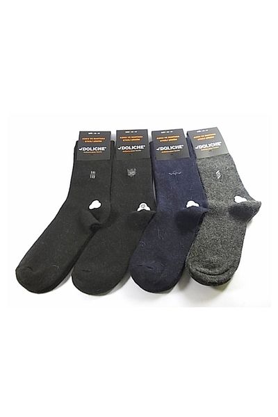 Doliche 3 Pairs Doliche Patented Silver Thread Wool Men's Socks