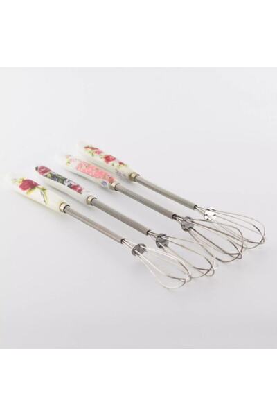 Genel Markalar Porselen Saplı Paslanmaz Çelik Küçük Boy Mini Boy Çırpıcı 19cm
