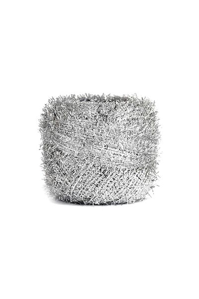 E Elmas Νούμερο 25 Ασημί Glitter Punch Κέντημα νήμα (25gr)