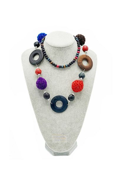 Dünyadan Hediyeler Malaysia Braided Colorful Beaded Ethnic Necklace