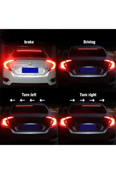 FRT Ottoman Animasyonlu Stop Ledi 100 Cm Audi Style Cam Içi 5 Modlu Kayar Led