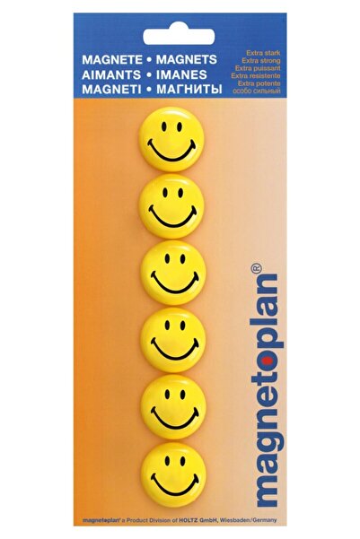 Magnetoplan Smiley Mıknatıs 30 Mm - 6 Adet