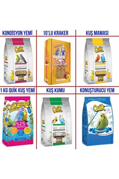 Quik Muhabbet Kuşu Yemi Premium Set