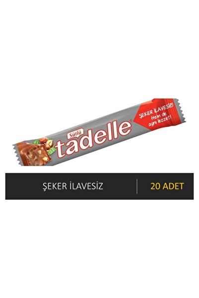 Tadelle Çikolata 20 Gr Sütlü Şekersiz 20 Li