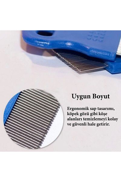 Buffer Pet Cat Dog Flea Comb and Dog Tear Stain Comb