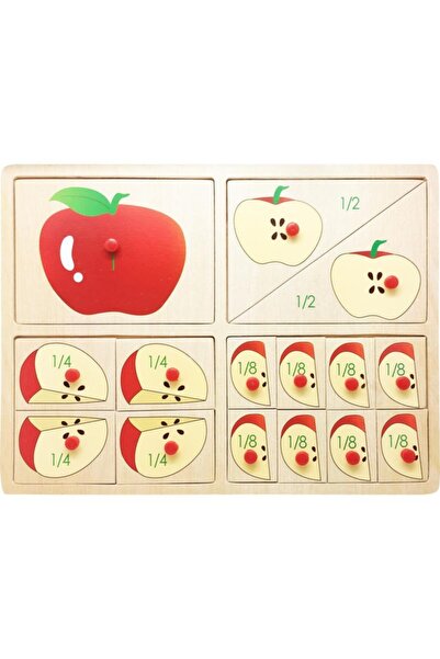 Generic Brand Wooden Bubu Puzzle Fractions - Ap0082