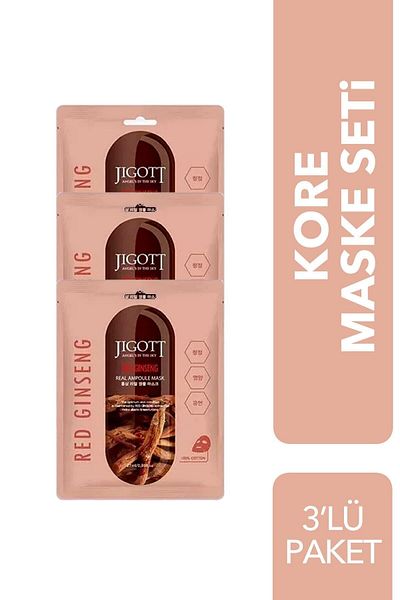 Jigott 3-Pack Deal - Luxury Korean Mask Set Red Ginseng
