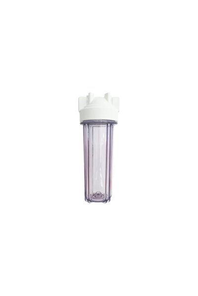 Aquames Su Arıtma 10 Inc Şeffaf Filtre Kabı 1/2 Bağlantı Nsf Sertifikalı