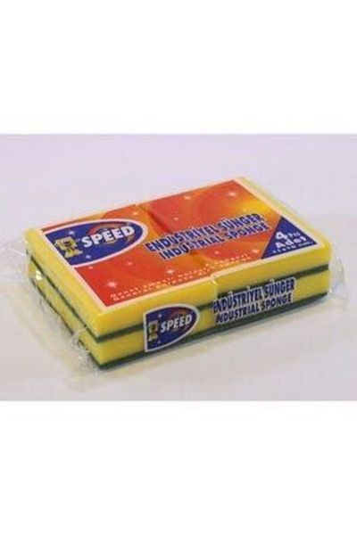 SPEED Dish Sponge 4 Pieces Industrial 15 Pieces Box
