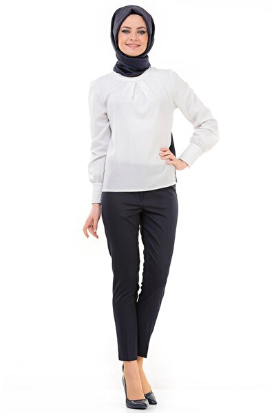 SORALLİNE Pantaloni de damă bleumarin la gleznă 1683