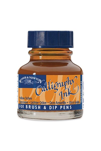 Winsor Newton Winsor & Newton : Kaligrafi Mürekkebi : 30 Ml : Yellow Ochre 744