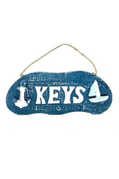 Dünyadan Hediyeler Greece Themed Wooden Keychain Hanger