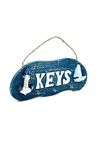 Dünyadan Hediyeler Greece Themed Wooden Keychain Hanger