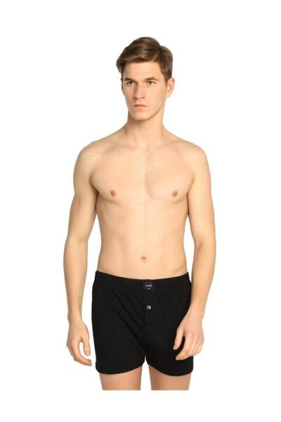 Tutku Ανδρικά μαύρα χτενισμένα βαμβακερά μποξεράκια 3 τεμαχίων 117