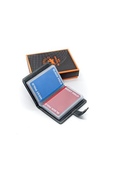 Westpolo Genuine Antique Leather Unisex Wallet Card Holder with Transparent Compartment