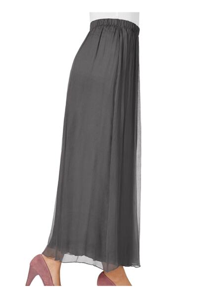 Bulalgiy Kadın Gri Ipek Etek