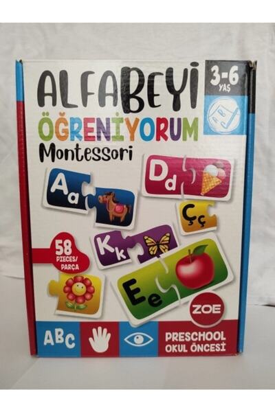 ONUR PUZZLE Lightcrop Zoe Alfabeyi Öğreniyorum Montessori Okul Öncesi