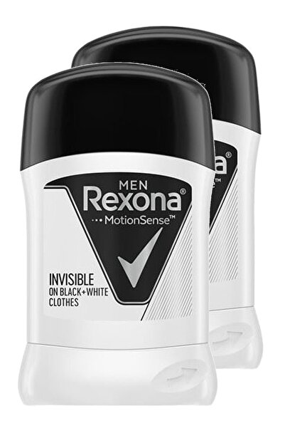Rexona Invisible Black White Ice Fresh Erkek Stick Deodorant 50 Ml. Ikili Paket