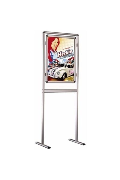 PROJENEON B2 50x70cm Aluminum Single Side Pavement Advertising Poster Board Open Close Frame Standing Poster Board