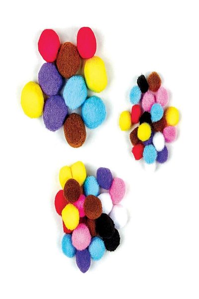 FLY COLOR Color Pom Pom Mixed