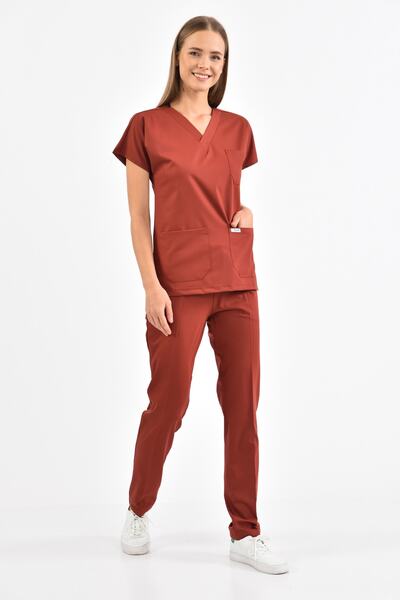 Owlet Medikal بدلة جراحية من الليكرا باللون الداكن