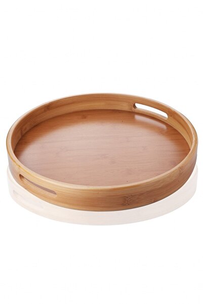 Genel Markalar Bambu 40 Cm Yuvarlak Tepsi Dyt4040