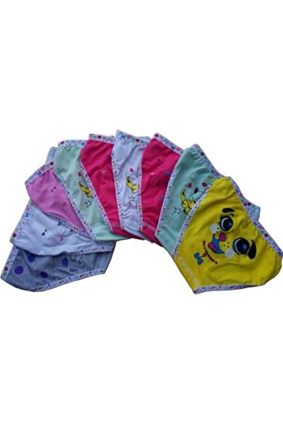 Tutku Κοριτσίστικο πολύχρωμο εμπριμέ βαμβακερό εσώρουχο 12 τεμαχίων