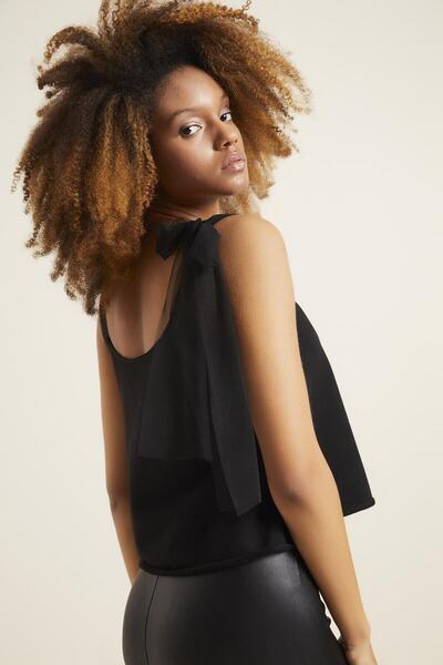 Quincey Women's Black Blouse