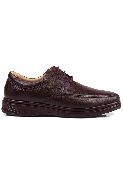 DETECTOR Orthopedic Inner Outer Complete Leather Extra Comfortable Large Size Casual Men's Shoes 701ks (40-48)