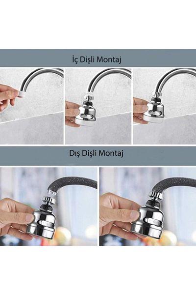 5DM 360-Degree Rotating 3-Stage Saving Faucet Head