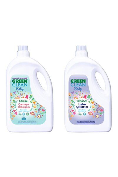 Green Clean Bitkisel Baby Çamaşır Deterjanı 2750ml Ve Baby Leke Çıkarıcı 2750ml