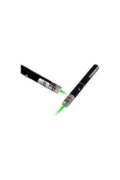 ALKILIÇ Yeşil Lazer Pointer Pilli 50 Mw 15 Km Etkili (5 Başlıklı) Nanopro
