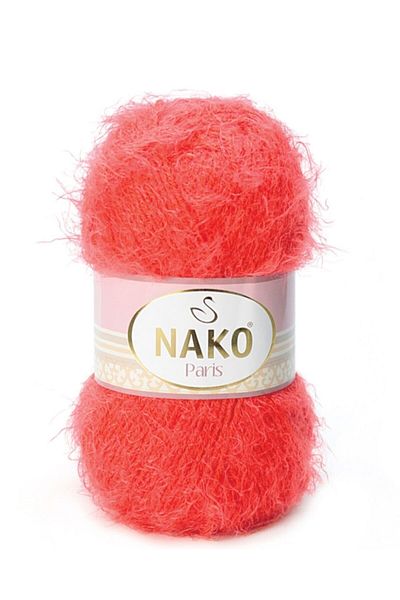 NAKO 5 τμχ Paris 11271 Πορτοκαλί πλεκτό γιλέκο ζακέτα με κασκόλ πουλόβερ